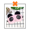 Slaapmasker panda rroze